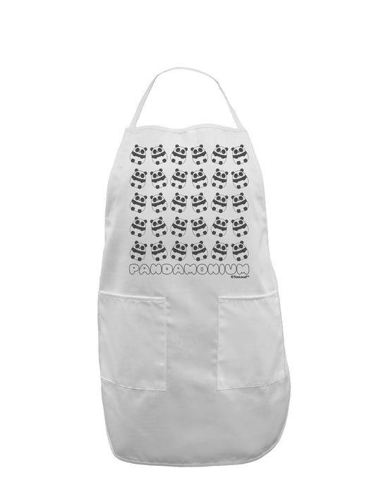 Pandamonium Pandas Adult Apron by TooLoud-Bib Apron-TooLoud-White-One-Size-Davson Sales