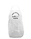 Zombie Apocalypse Group Role Sniper Adult Apron-Bib Apron-TooLoud-White-One-Size-Davson Sales