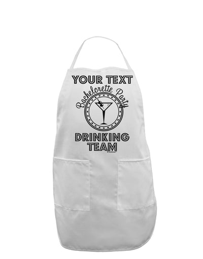 Personalized -Name- Bachelorette Party Drinking Team Adult Apron-Bib Apron-TooLoud-White-One-Size-Davson Sales