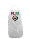 PLUR Rainbow Adult Apron-Bib Apron-TooLoud-White-One-Size-Davson Sales