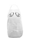 Shrugging Hands Adult Apron-Bib Apron-TooLoud-White-One-Size-Davson Sales