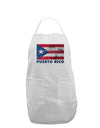 Distressed Puerto Rico Flag Adult Apron-Bib Apron-TooLoud-White-One-Size-Davson Sales