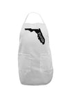 Florida - United States Shape Adult Apron by TooLoud-Bib Apron-TooLoud-White-One-Size-Davson Sales