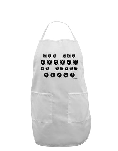 Are You Kitten Me Right Meow Cats Adult Apron-Bib Apron-TooLoud-White-One-Size-Davson Sales