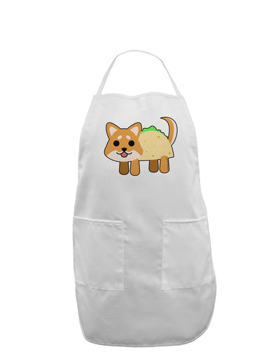 Cute Taco Dog Adult Apron-Bib Apron-TooLoud-White-One-Size-Davson Sales