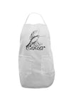 Cancer Illustration Adult Apron-Bib Apron-TooLoud-White-One-Size-Davson Sales