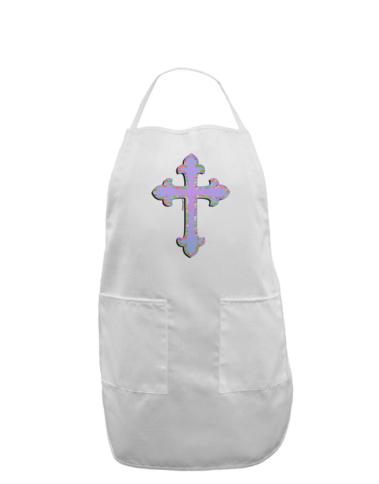 Easter Color Cross Adult Apron-Bib Apron-TooLoud-White-One-Size-Davson Sales