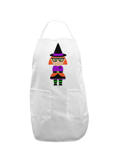 Cute Witch Halloween Adult Apron-Bib Apron-TooLoud-White-One-Size-Davson Sales