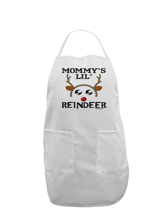Mommy's Lil Reindeer Boy Adult Apron-Bib Apron-TooLoud-White-One-Size-Davson Sales