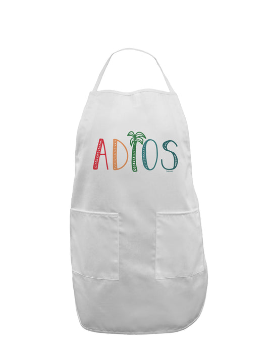 Adios Adult Apron-Bib Apron-TooLoud-White-One-Size-Davson Sales