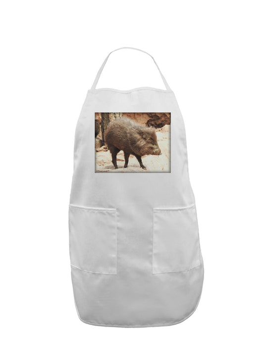 Little Javelina Adult Apron-Bib Apron-TooLoud-White-One-Size-Davson Sales