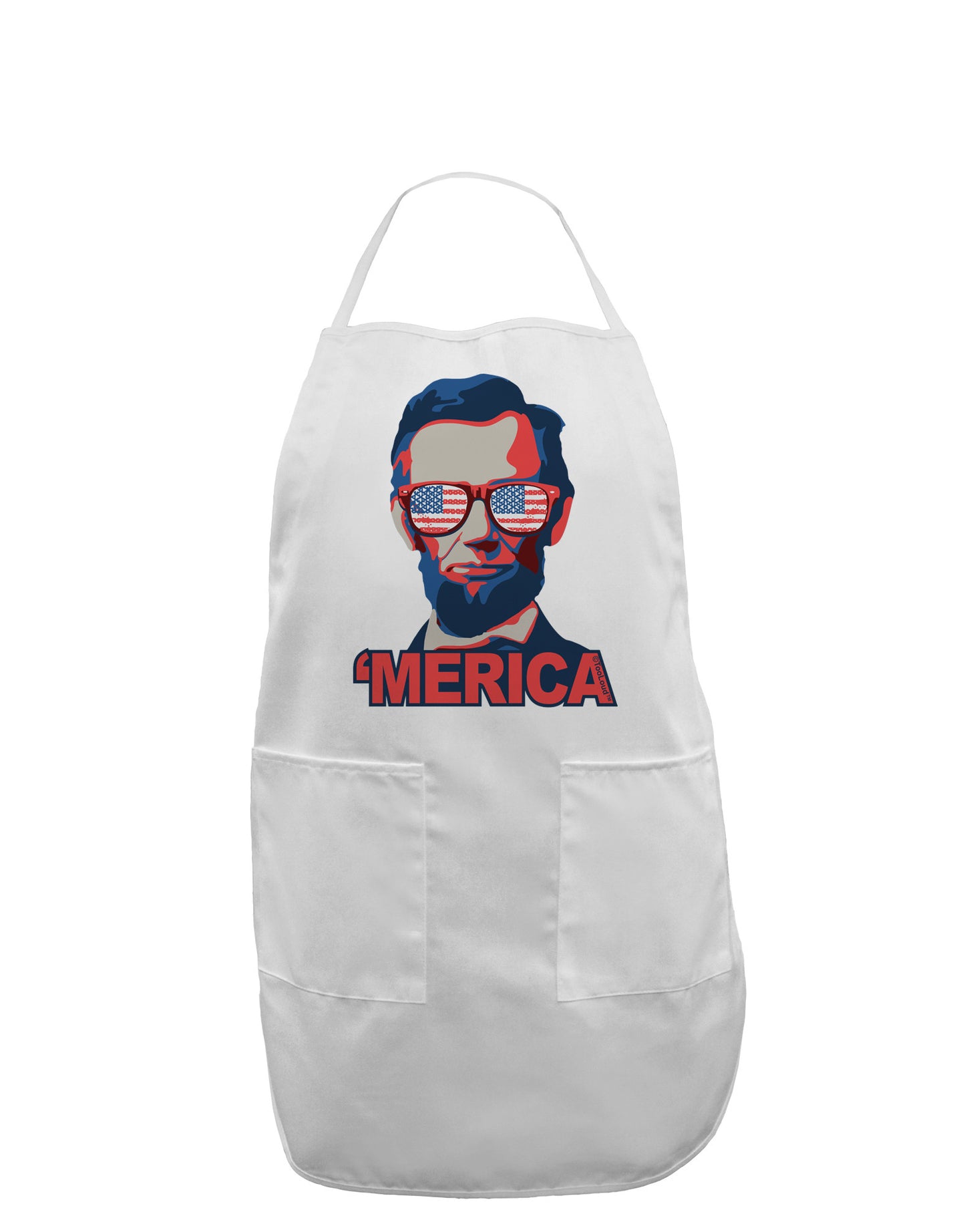 Lincoln Merica Adult Apron-Bib Apron-TooLoud-White-One-Size-Davson Sales