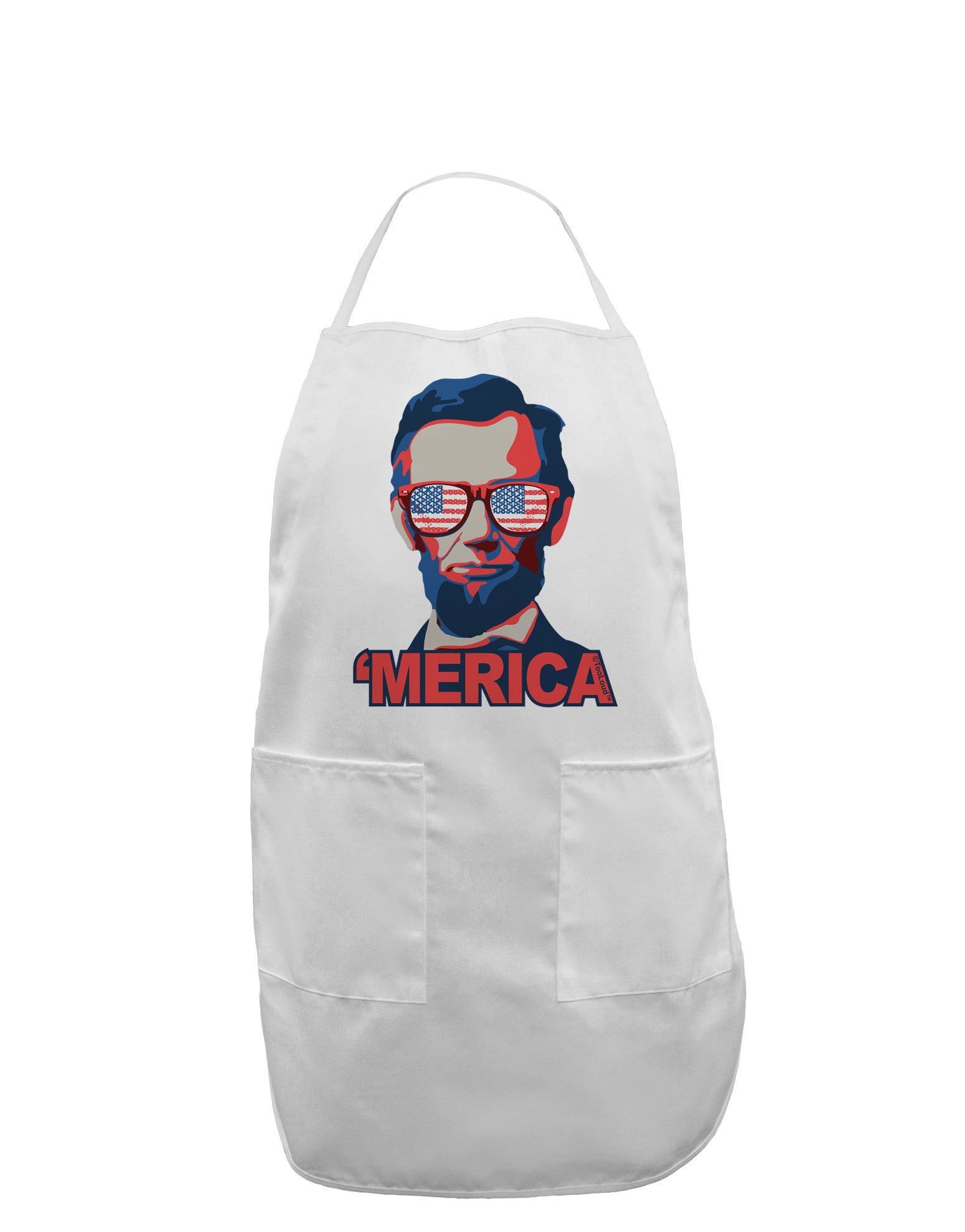 Lincoln Merica Adult Apron-Bib Apron-TooLoud-White-One-Size-Davson Sales
