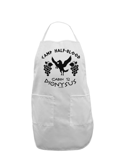 Camp Half Blood Cabin 12 Dionysus Adult Apron by-Bib Apron-TooLoud-White-One-Size-Davson Sales