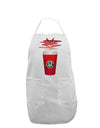 Red Cup Satan Coffee Adult Apron by-Bib Apron-TooLoud-White-One-Size-Davson Sales