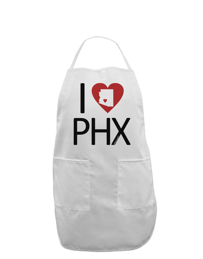 I Heart Phoenix Adult Apron-Bib Apron-TooLoud-White-One-Size-Davson Sales