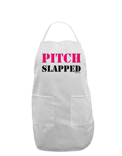 Pitch Slapped - Pink Adult Apron-Bib Apron-TooLoud-White-One-Size-Davson Sales