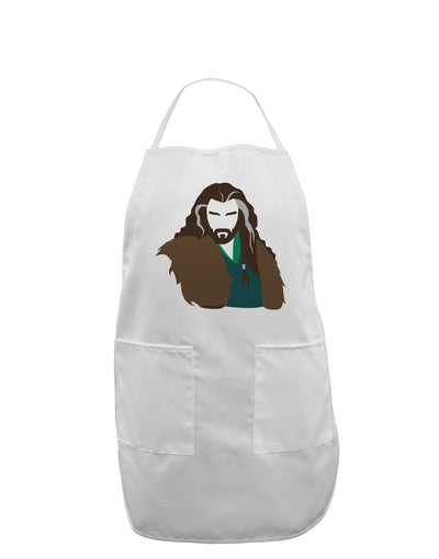 Dwarf King Adult Apron-Bib Apron-TooLoud-White-One-Size-Davson Sales