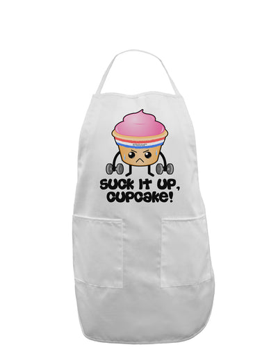 Suck It Up Cupcake Design Adult Apron by TooLoud-Bib Apron-TooLoud-White-One-Size-Davson Sales