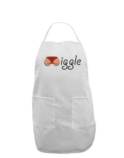 Wiggle - Twerk Medium Adult Apron-Bib Apron-TooLoud-White-One-Size-Davson Sales