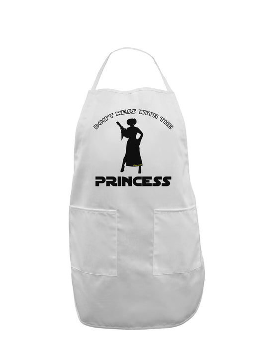 Don't Mess With The Princess Adult Apron-Bib Apron-TooLoud-White-One-Size-Davson Sales