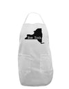 New York - United States Shape Adult Apron by TooLoud-Bib Apron-TooLoud-White-One-Size-Davson Sales