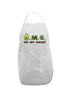 OMG - Oh My Guac - Guacamole Design Adult Apron by TooLoud-Bib Apron-TooLoud-White-One-Size-Davson Sales