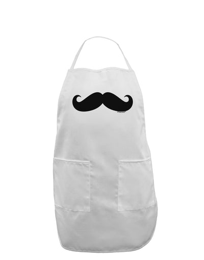 Big Fancy Mustache Adult Apron-Bib Apron-TooLoud-White-One-Size-Davson Sales