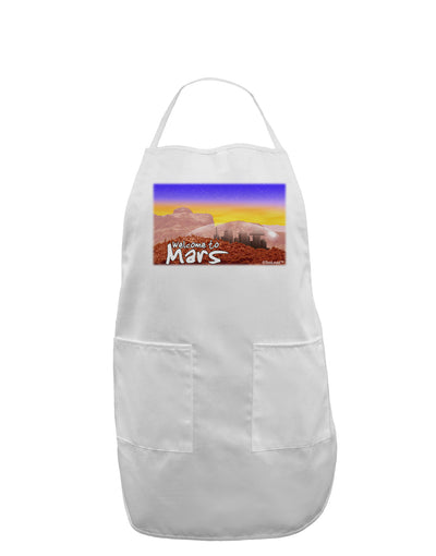 TooLoud Welcome to Mars Adult Apron-Bib Apron-TooLoud-White-One-Size-Davson Sales