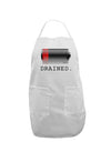 Battery Drained Adult Apron-Bib Apron-TooLoud-White-One-Size-Davson Sales