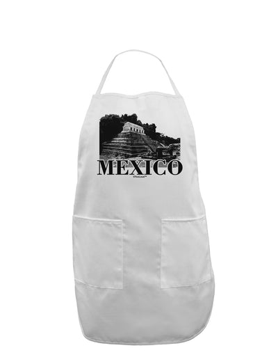 Mexico - Temple No 2 Adult Apron-Bib Apron-TooLoud-White-One-Size-Davson Sales