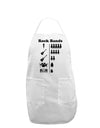 Rock Band Pictograph Adult Apron-Bib Apron-TooLoud-White-One-Size-Davson Sales