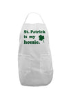 St Patrick is my Homie Adult Apron-Bib Apron-TooLoud-White-One-Size-Davson Sales