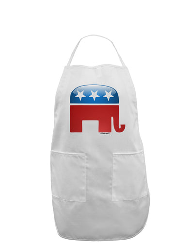 Republican Bubble Symbol Adult Apron-Bib Apron-TooLoud-White-One-Size-Davson Sales