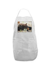 Laying Black Bear Adult Apron-Bib Apron-TooLoud-White-One-Size-Davson Sales