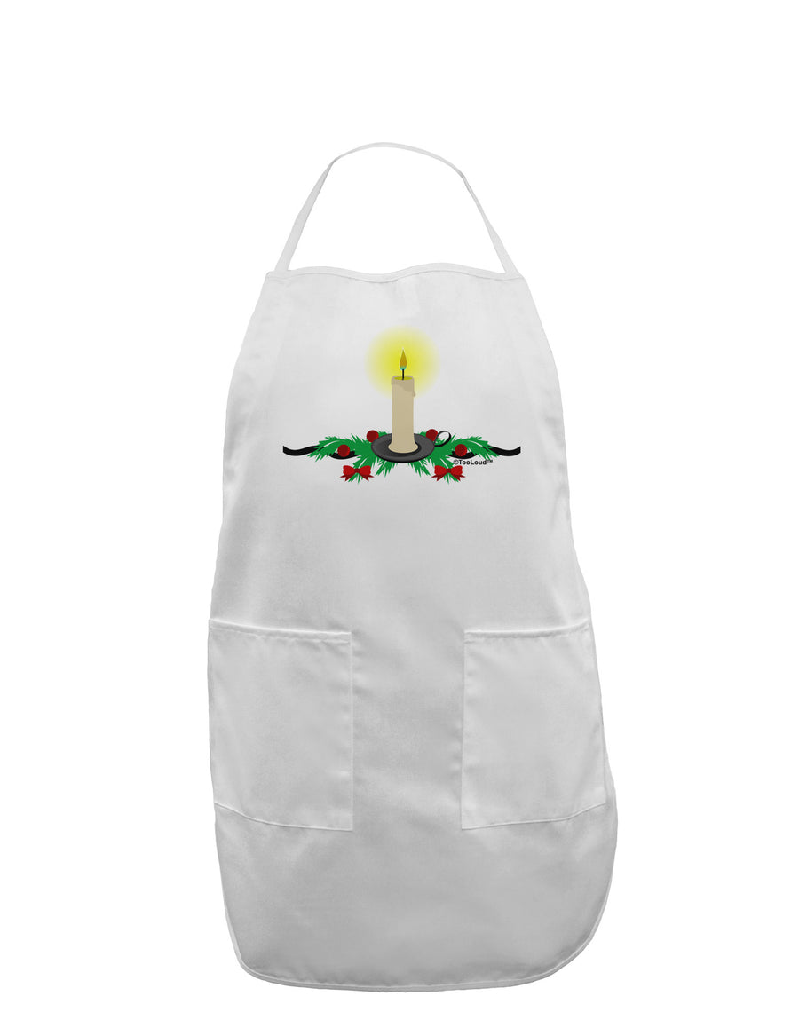 Chirstmas Candle Adult Apron-Bib Apron-TooLoud-White-One-Size-Davson Sales