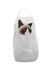 Cute Disgruntled Siamese Cat Adult Apron-Bib Apron-TooLoud-White-One-Size-Davson Sales