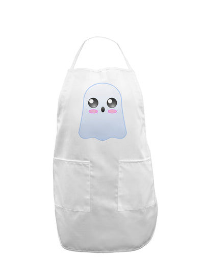 Gabe the Cute Ghost - Halloween Adult Apron-Bib Apron-TooLoud-White-One-Size-Davson Sales