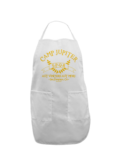 Camp Jupiter - SPQR Banner - Gold Adult Apron by TooLoud-Bib Apron-TooLoud-White-One-Size-Davson Sales