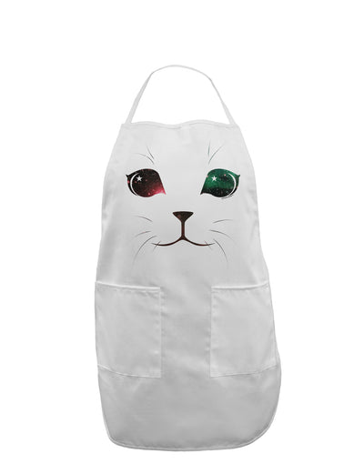 Adorable Space Cat Adult Apron by-Bib Apron-TooLoud-White-One-Size-Davson Sales