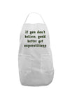 If You Don't Believe You'd Better Get Superstitious Adult Apron by TooLoud-Bib Apron-TooLoud-White-One-Size-Davson Sales