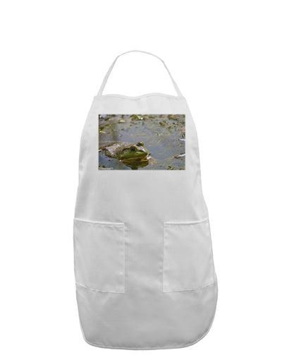 Bullfrog In Water Adult Apron by TooLoud-Bib Apron-TooLoud-White-One-Size-Davson Sales