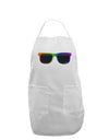 Pride Rainbow Glasses Adult Apron by TooLoud-Bib Apron-TooLoud-White-One-Size-Davson Sales