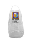 Pixel Beer Item Adult Apron-Bib Apron-TooLoud-White-One-Size-Davson Sales