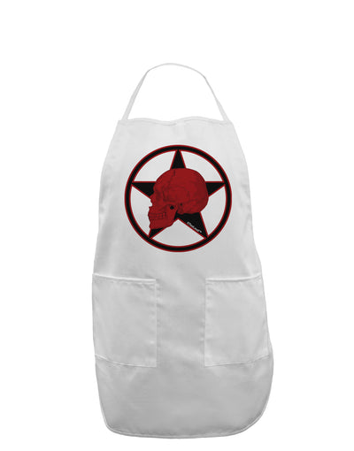 Blood Red Skull Adult Apron by TooLoud-Bib Apron-TooLoud-White-One-Size-Davson Sales