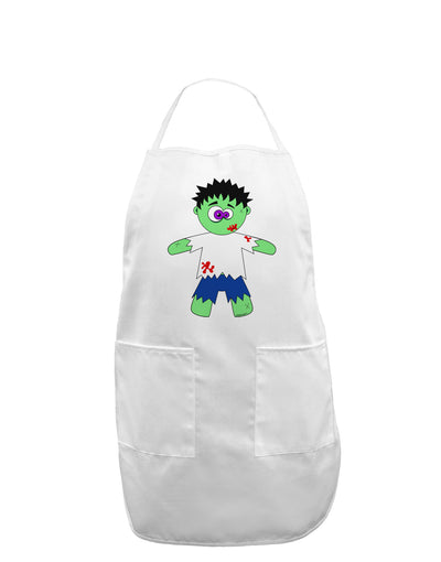 Zombie Boy Halloween Adult Apron-Bib Apron-TooLoud-White-One-Size-Davson Sales