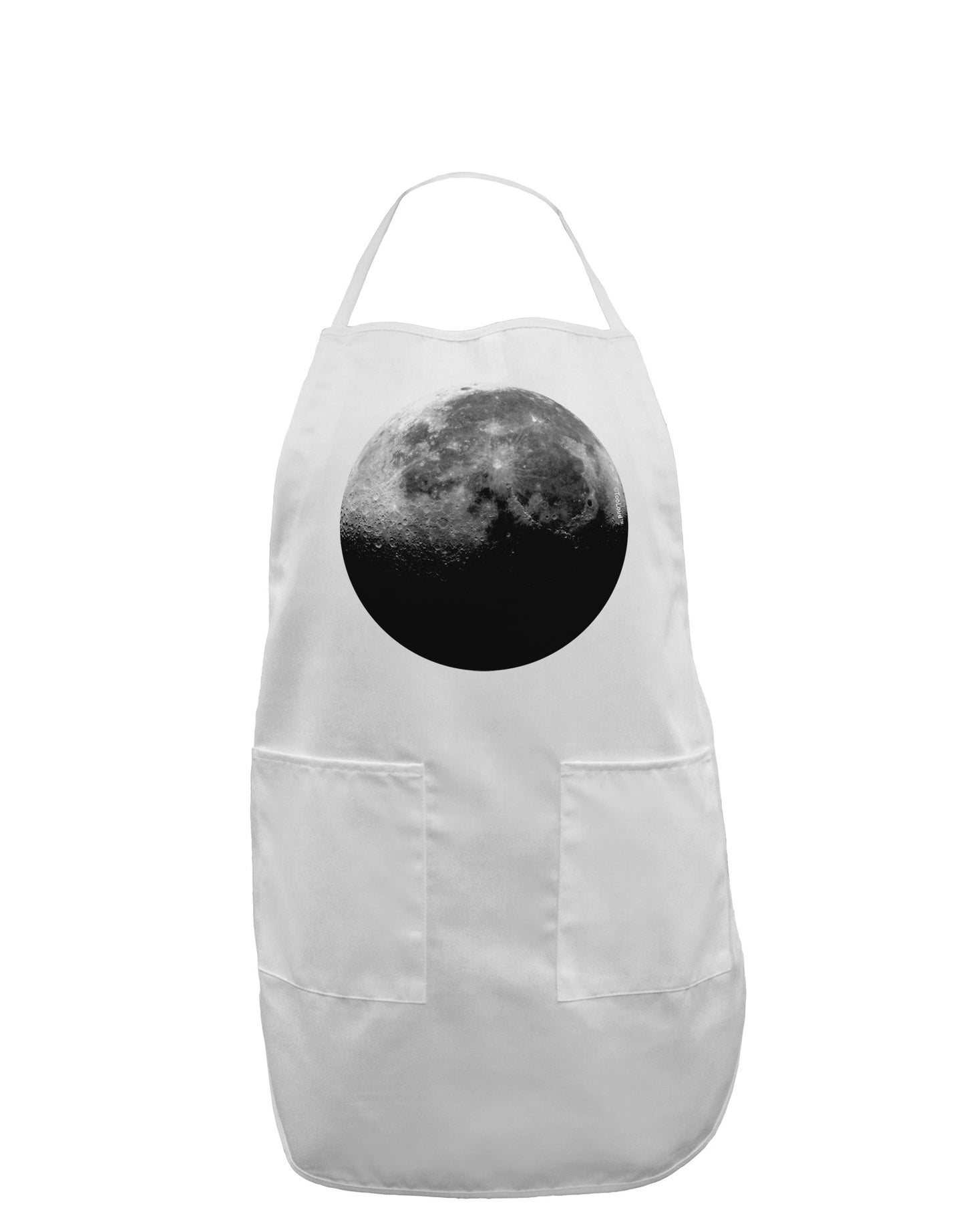 Moon of Earth Adult Apron-Bib Apron-TooLoud-White-One-Size-Davson Sales