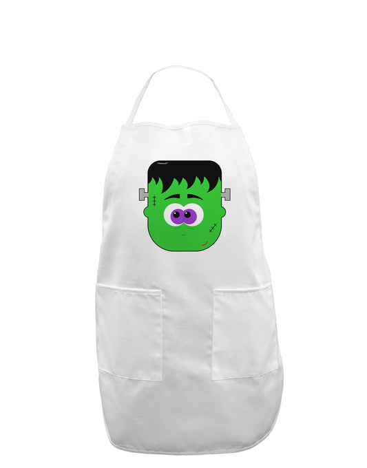 Frankenstein Face Halloween Adult Apron-Bib Apron-TooLoud-White-One-Size-Davson Sales