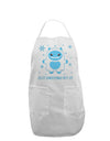 Is It Christmas Yet - Yeti Abominable Snowman Adult Apron-Bib Apron-TooLoud-White-One-Size-Davson Sales