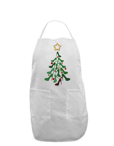 High Heels Shoes Christmas Tree Adult Apron-Bib Apron-TooLoud-White-One-Size-Davson Sales